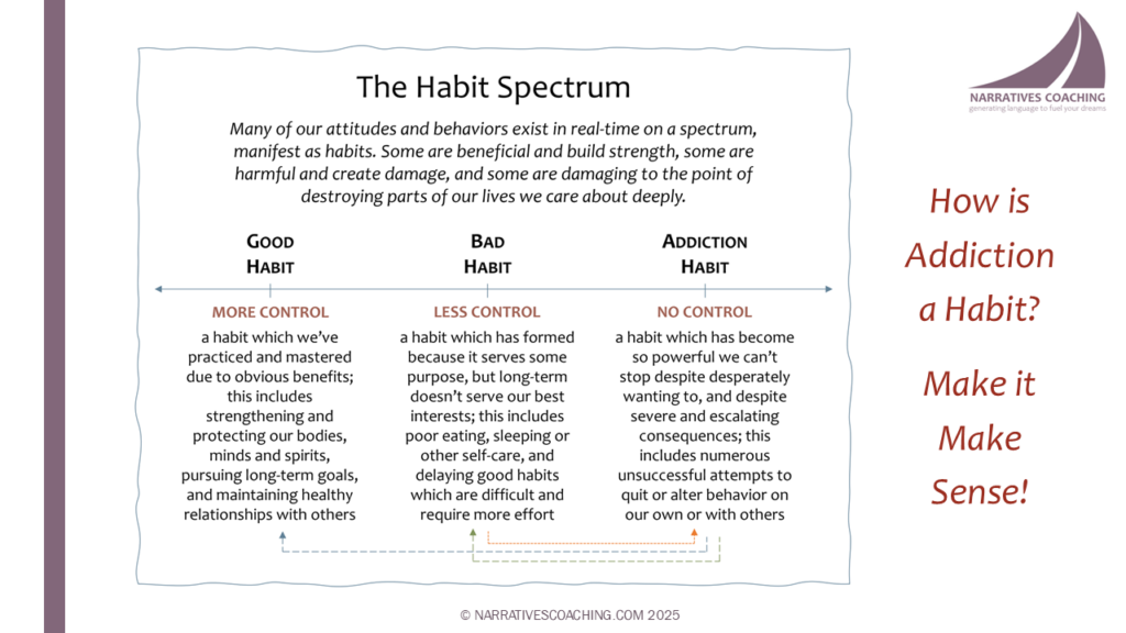 The Habit Spectrum - Good-Bad-Addiction Habits in Context - 1-Page